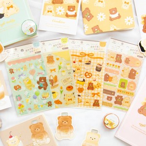Planner Stickers Cafe Foil Stamping 4-types Made in Japan