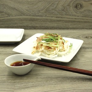 四角プレート皿（白）【 日本製 大皿 美濃焼 洋食器】