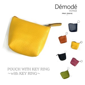 Démodé VOYAGE　牛革  レディース　キーリング付きミニポーチ　〜 POUCH WITH KEY RING〜