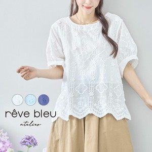 Button Shirt/Blouse Cotton L Embroidered 【2024NEW】