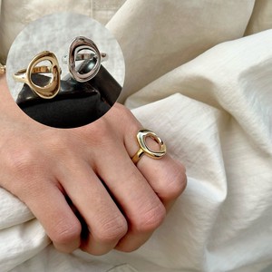 リング 指輪 シルバー ゴールド アクセサリー 韓国 軽い 大ぶり 個性的  普段使い 大人 軽量 使いやすい