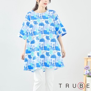 T-shirt Patterned All Over Pudding L M 【2024NEW】