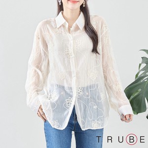 Button Shirt/Blouse L Embroidered M 【2024NEW】