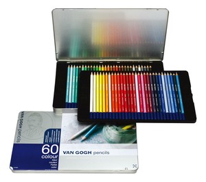 ヴァンゴッホ色鉛筆60色セット(メタルケース入り)T9773-0065 157380