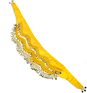 ベリーダンス　ヒップスカーフ 150コイン - 黄色