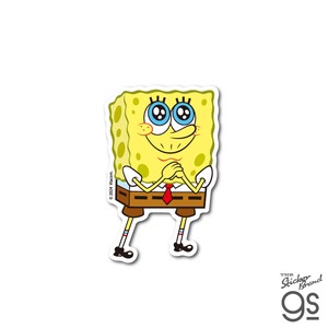 スポンジ・ボブ ダイカットミニステッカー おねがい キャラクター アメリカ アニメ SpongeBob SPO045