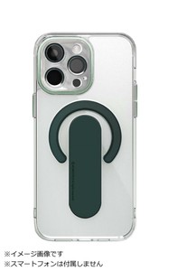 Mag Grip レンズガード一体型クリアケース for iPhone 15 Pro ダークグリーン
