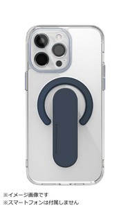Mag Grip レンズガード一体型クリアケース for iPhone 15 Pro ネイビー