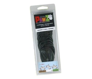 正規輸入品　アメリカ　Pawz Dog Boots社製　ポウズ　ラバー・ドッグ・ブーツ　XS　Black　PZBLKXS