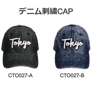 デニム 刺繍 CAP Tokyo