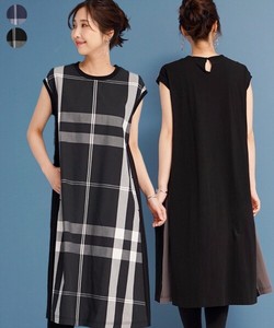 Casual Dress Plaid One-piece Dress Switching 【2024NEW】