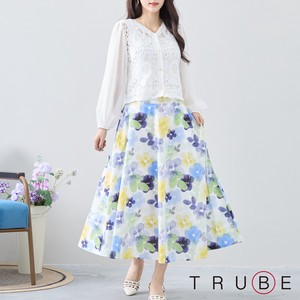 Skirt Floral Pattern L 【2024NEW】
