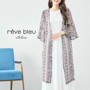 Jacket Design Patterned All Over Long Cardigan Sweater L 【2024NEW】