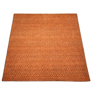 手織り絨毯　ラグ　約200x200m　ウール　ハンドノット　ラスト　マット　凸凹