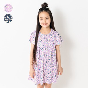 Kids' Casual Dress Floral Pattern One-piece Dress Cut-and-sew