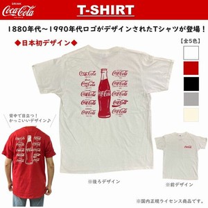 Coca-Cola コカ・コーラ 【 Tシャツ / 年代ロゴ 】4.8oz 半袖 フルーツオブザルーム CC-VT27