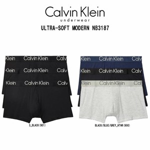 Calvin Klein(カルバンクライン)ck ボクサーパンツ 前閉じ 3枚セット モダール 下着 メンズ 男性用 NB3187