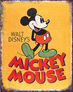 【アメリカン キャラクター】ティン サイン Mickey Mouse Poster DE-MS2852