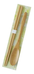 竹箸 スプーン大セット 台紙付 6F39-3