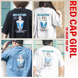 【再入荷】RED CAP GIRL 20/-天竺 バックプリント 半袖T-shirt