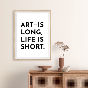 アートポスター【  Art is long, Life is short. 】 B3　A2　B2　A1　B1　30×40　40×50　50×70　60×90