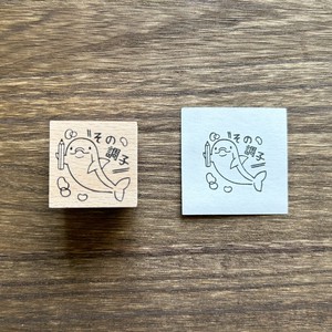 Stamp Wood Stamp Dolphins