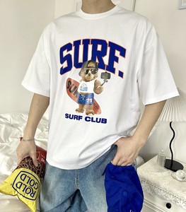 【2024春夏新作】SURF CLUBベアー半袖Tシャツ<ユニセックスアイテム>
