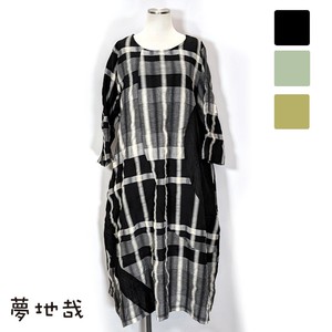 Casual Dress One-piece Dress Switching 7/10 length