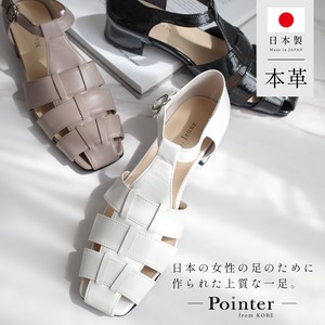 Sandals Genuine Leather Ladies' Made in Japan