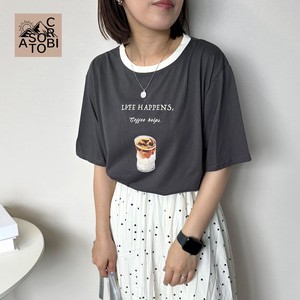 【2024新作】【SOTOASOBI】アイスコーヒープリントTシャツ