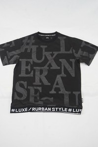 【ユニセックス】【LUXE/R】フラワー刺繡ロゴTシャツ（RMS）45711