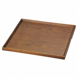木製ノンスリップマルチトレイ(正角) ブラウン 36cm[中国製/和食器]