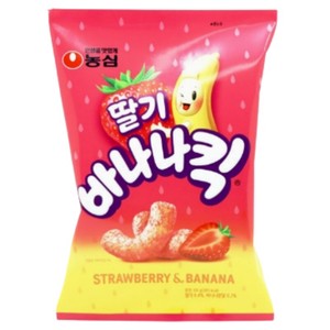 バナナキック イチゴ味 60g 韓国お菓子 イチゴスナック 韓国のロングセラー人気お菓子
