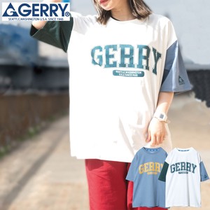 【SPECIAL PRICE】GERRY 天竺 フロントCOLLEGEロゴプリント・袖プリント 半袖T-shirt