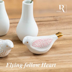 rader Flying fellow Heart 小鳥のオブジェ