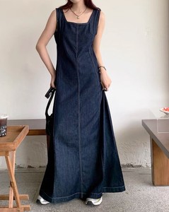 Casual Dress Denim One-piece Dress 2024 Spring/Summer