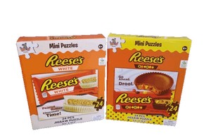 ミニ パズル Reese's (24pcs)【リーセス】 チョコレート　2種類各1セット　アメリカン雑貨