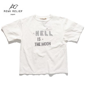 レミ レリーフ【REMI RELIEF】NEW加工丸胴天竺T - HELL IS THE MOON Tシャツ ロゴ ユニセックス 日本製