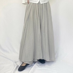 待望の新ブランド【tegami】ソフトコットンの精細素材   インド綿フレアースカート