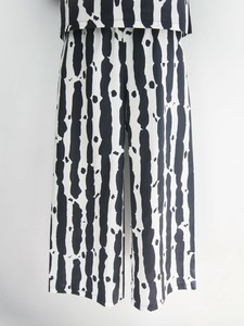 Full-Length Pant Waist Stripe Wide Pants 2024 Spring/Summer