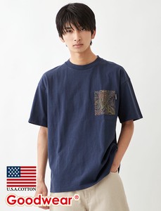 【2024春夏新作】USAコットン異素材ポケットBIGTシャツ