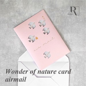 rader Wonder of nature card airmail メッセージカード  0135-080