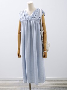 Casual Dress Sleeveless Shirring 2024 Spring/Summer
