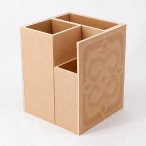 【MORITA】紙箱収納ミニマムスペース（BOX-1アイヌデザインシリーズ） 木彫り 【文具・収納箱】