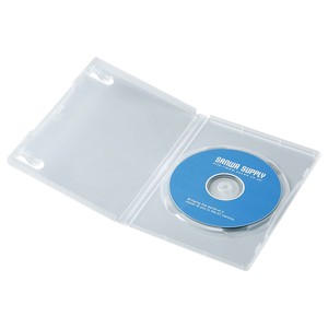 サンワサプライ DVDトールケース 1枚収納 ×10枚セット クリア DVD-TN1-10CLN