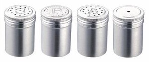 【調味料缶】　ルフレ（ソルト・ペッパー・アジノモト・ゴマ）4種