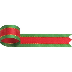 ラッピングリボン　クリスマス用　赤緑　12mm幅