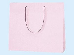 ヘイコー 手提げ 紙袋 プレーンチャームバッグ ピンク 10枚