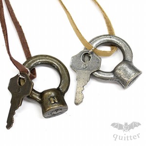 Leather Chain Necklace Key Made in Japan