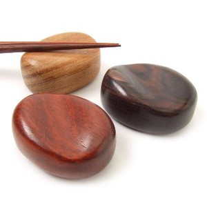 【在庫限り】木製箸置/珠 (黒檀・シンドラ・紫檀)